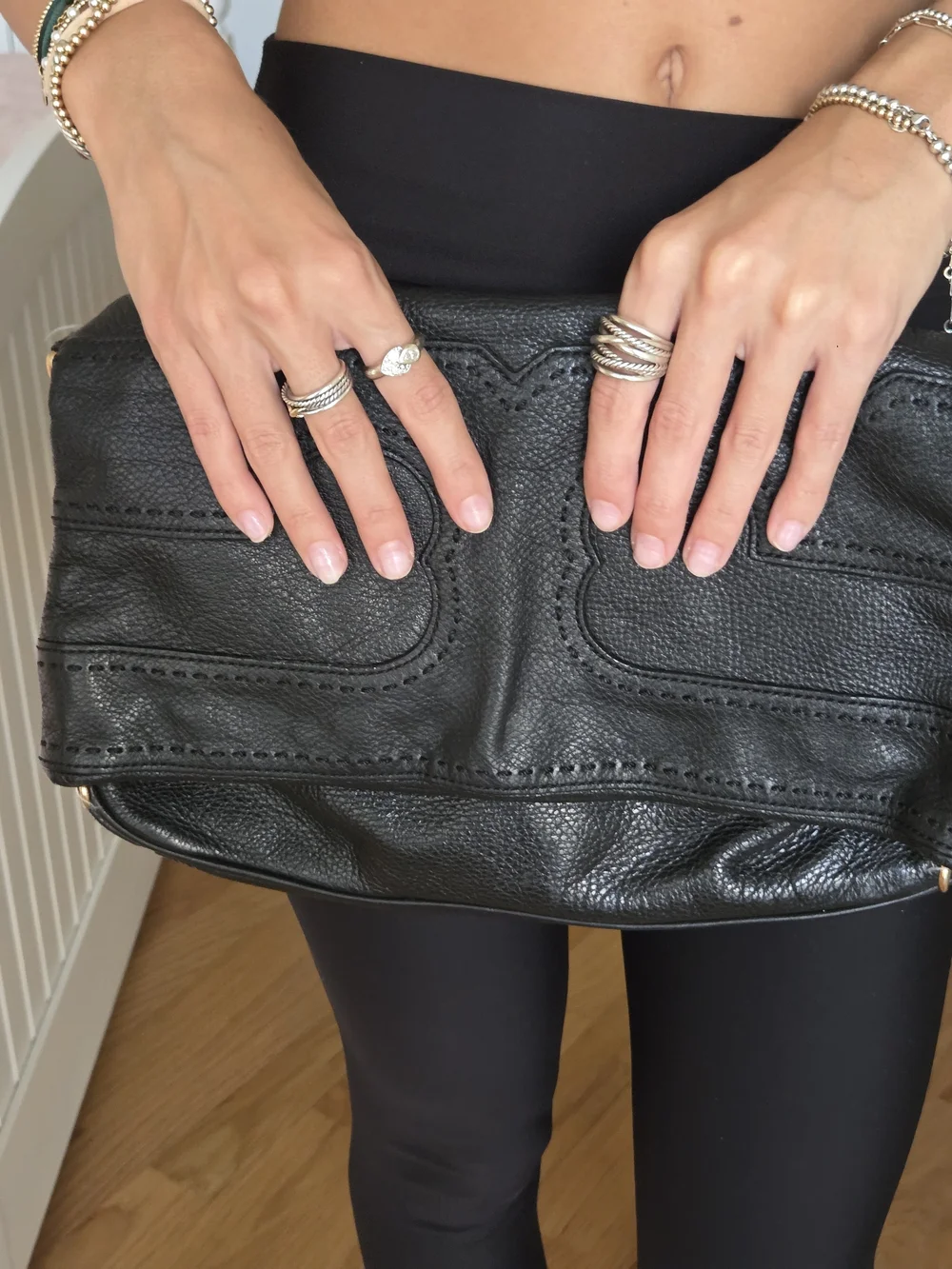 Tory Burch black pebble